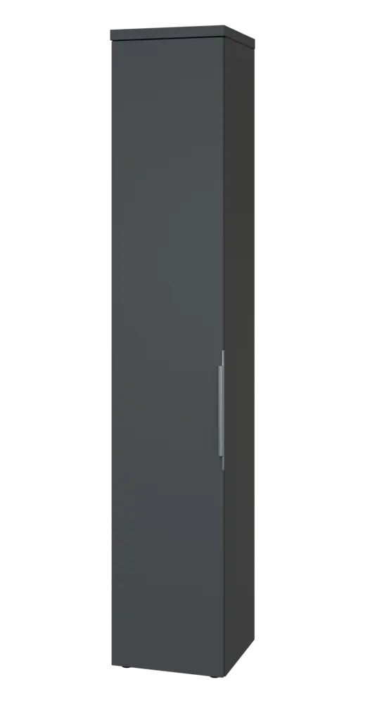 SIN 6 - 4D kancelářská skříň, 1-dveřová, levá, 2170x400x400, antracit